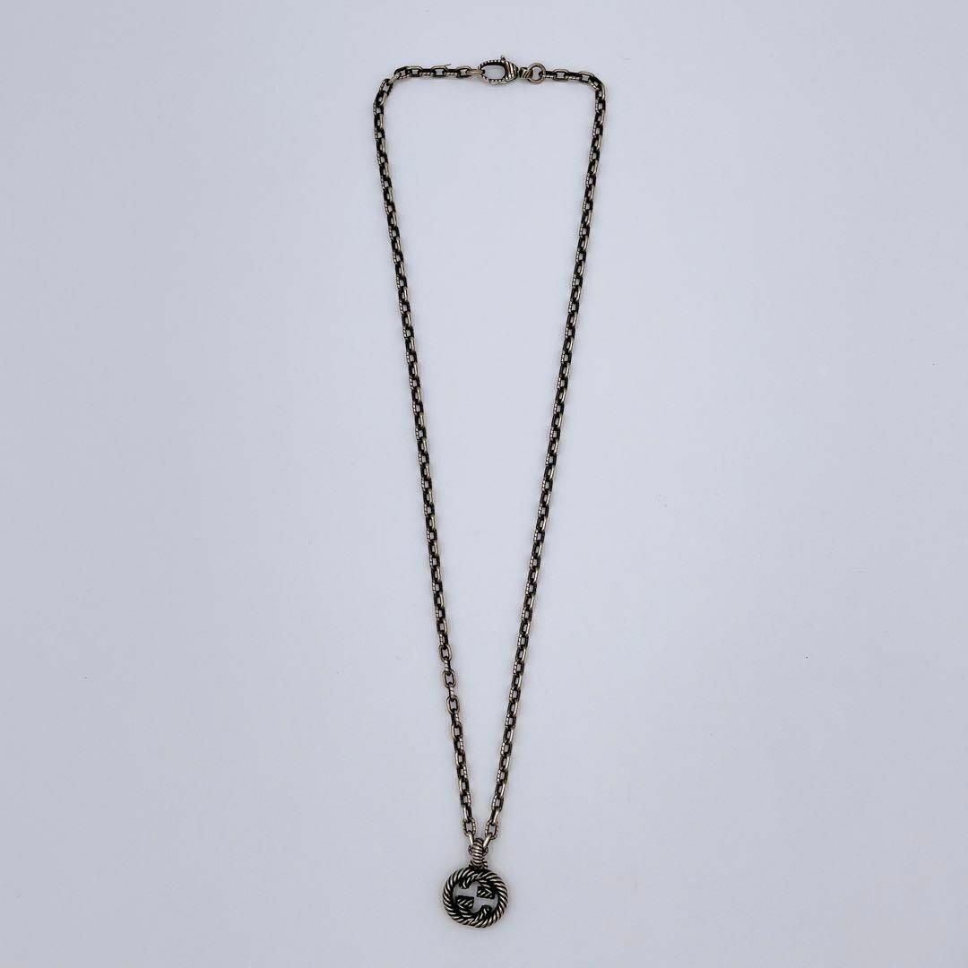 Gucci - グッチ GUCCI インターロッキングG 925 ネックレス Gマーク 超