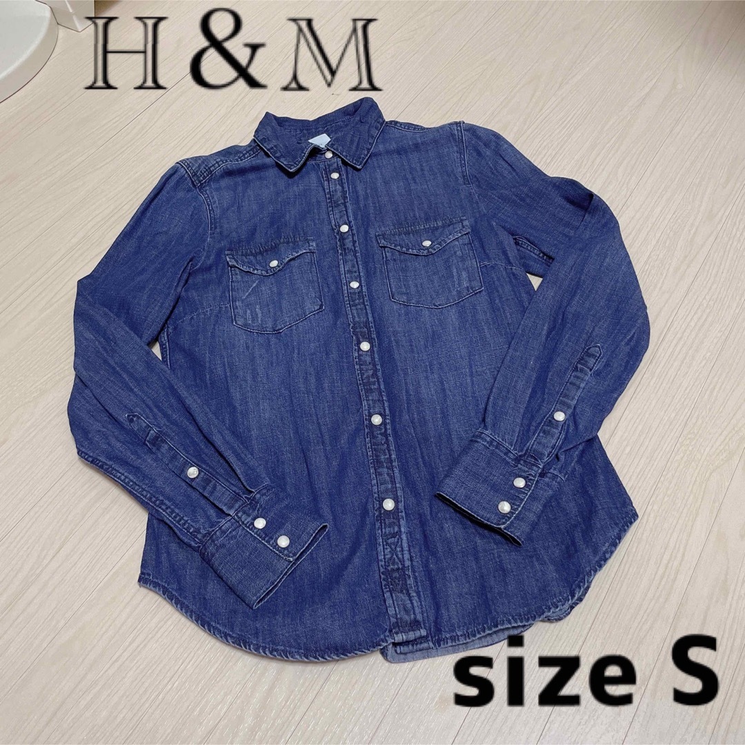 H&M(エイチアンドエム)のH＆M☆デニムシャツ レディースのトップス(シャツ/ブラウス(長袖/七分))の商品写真