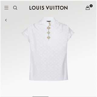 LOUIS VUITTON LOUIS VUITTON half sleeve shirt VCCM07 cotton White