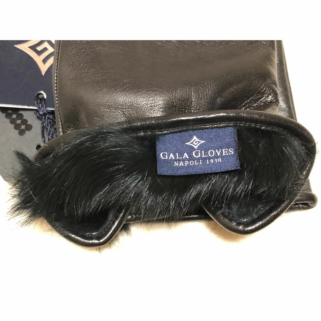 GALA GLOVES(ガラグローブ)の341新品GALA GLOVESガラグローブ羊革イタリア製手袋裏地ラビットファー メンズのファッション小物(手袋)の商品写真