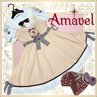 Amavel - 苺刺繍半袖ブラウス+ジャンスカセット/アマベル/ロリィタ 