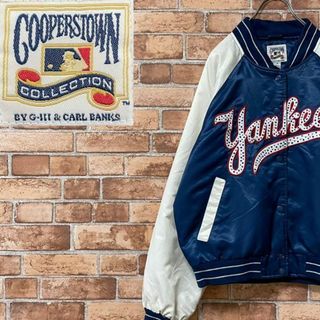 COOPERSTOWN 中綿ナイロンスタジャン　ヤンキース　スワロ　古着女子M.(スタジャン)