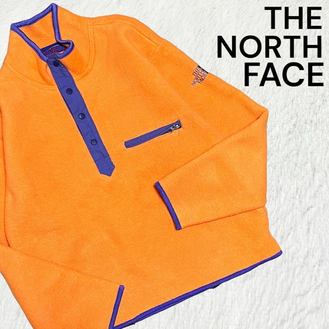 THE NORTH FACE(ザノースフェイス)の90's 旧タグ★THE NORTH FACE ハーフボタン フリース シンチラ メンズのジャケット/アウター(ブルゾン)の商品写真