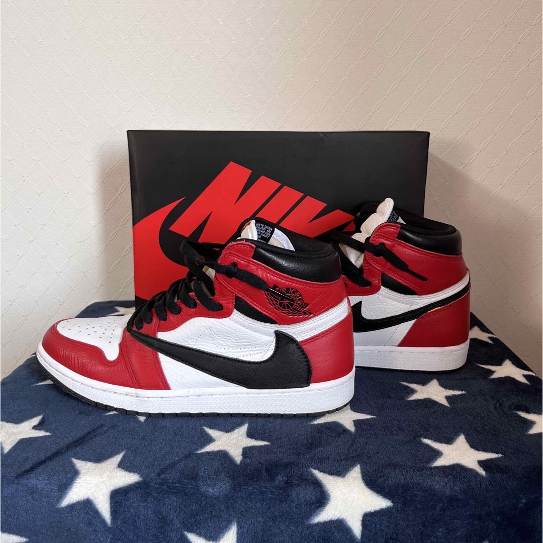 Nike Air Jordan 1 High travis風カスタム　美品 | フリマアプリ ラクマ