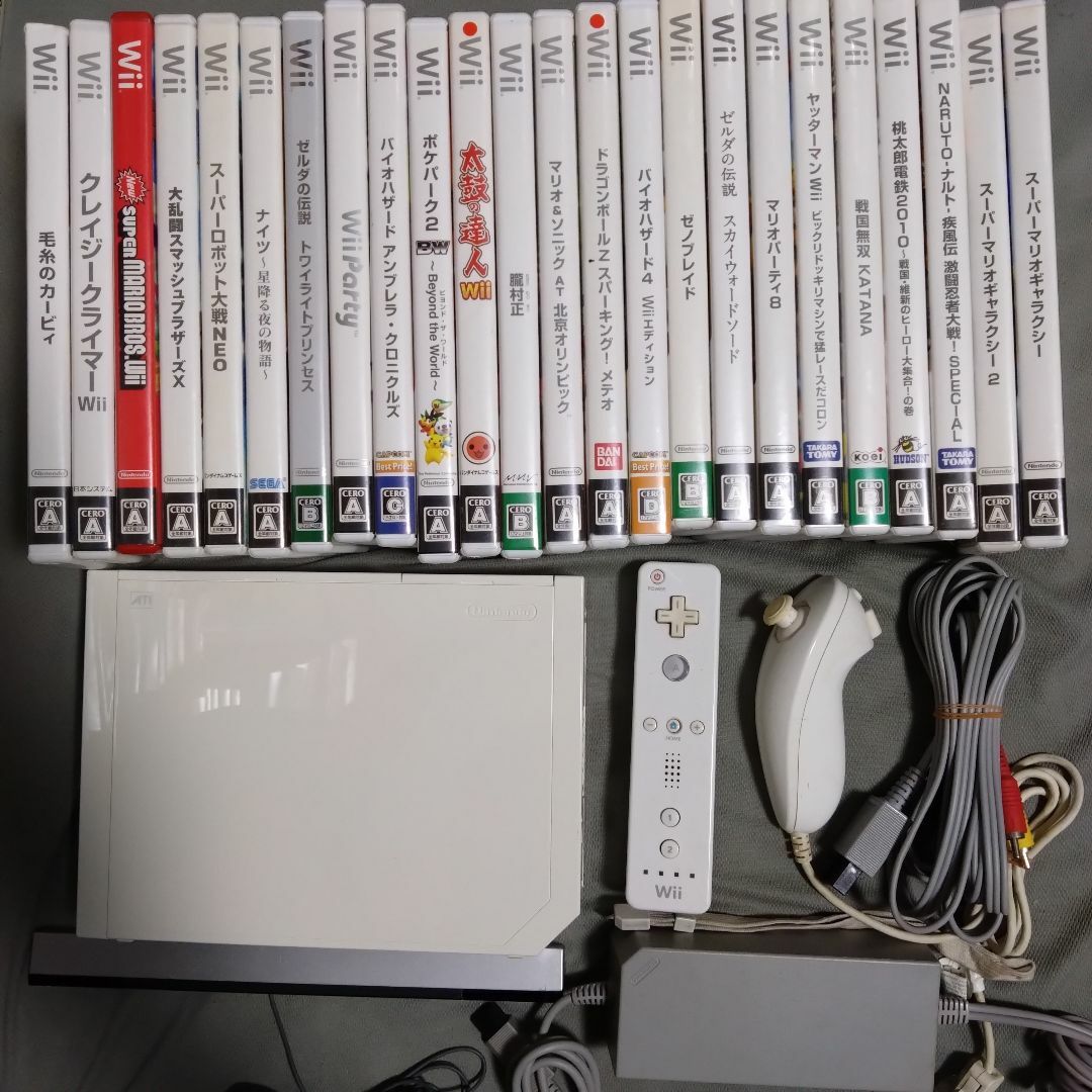 wii 本体一式＋ソフト24枚セット