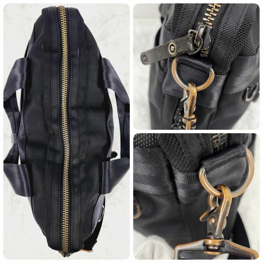 美品】PORTER ポーター ヒート 2way ショルダーバッグ ブラック-