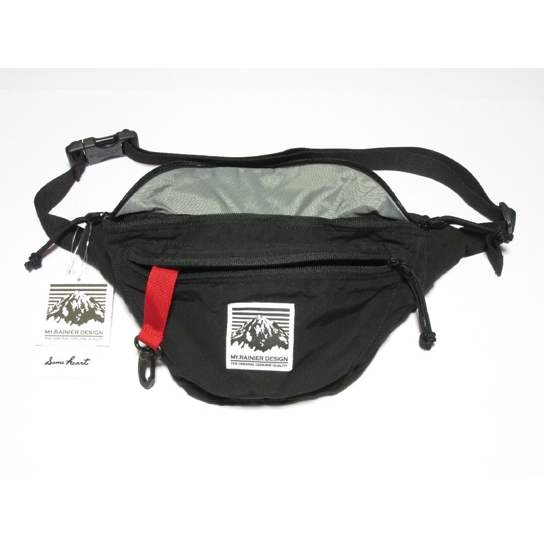 MT.RAINIER DESIGN(マウントレイニアデザイン)ウエストバッグ★黒 メンズのバッグ(ウエストポーチ)の商品写真