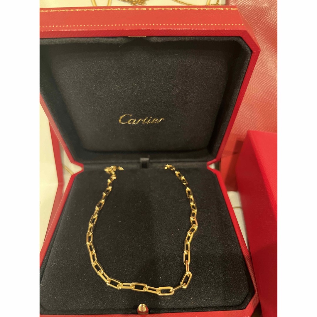 Cartier(カルティエ)の【美品　ほぼ未使用】Cartier サントスドゥカルティエネックレス　18KYG レディースのアクセサリー(ネックレス)の商品写真