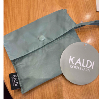 カルディ(KALDI)のカルディ　エコバッグ　新色　セージグリーン　KALDI(エコバッグ)