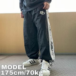 【希少 90s Fubu】USA製肉厚ロゴフリースパーカー黒 フブヒップホップ