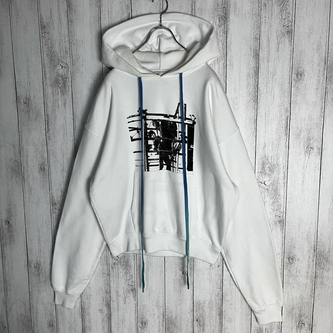 OFF-WHITE - 【確実正規品】オフホワイト☆バックロゴ入りパーカー