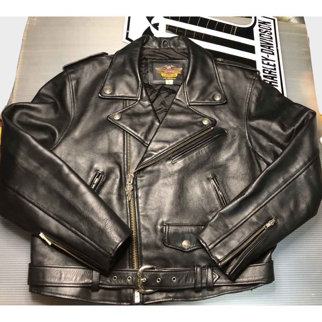 【美品】Harley Davidson 革ジャン 本革 ライダース ハーレー