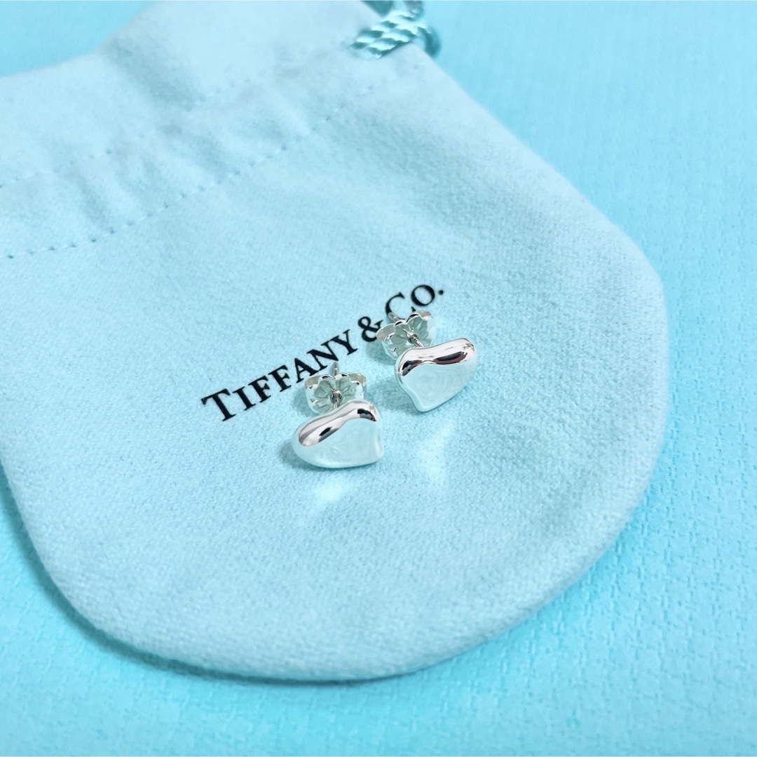 【美品】Tiffany & Co. フルハート ピアス スターリングシルバー