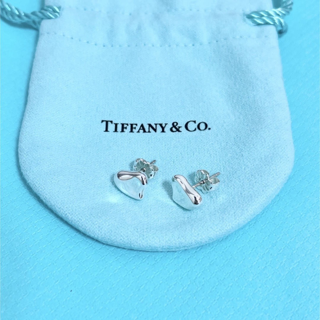 【美品】Tiffany & Co. フルハート ピアス スターリングシルバー