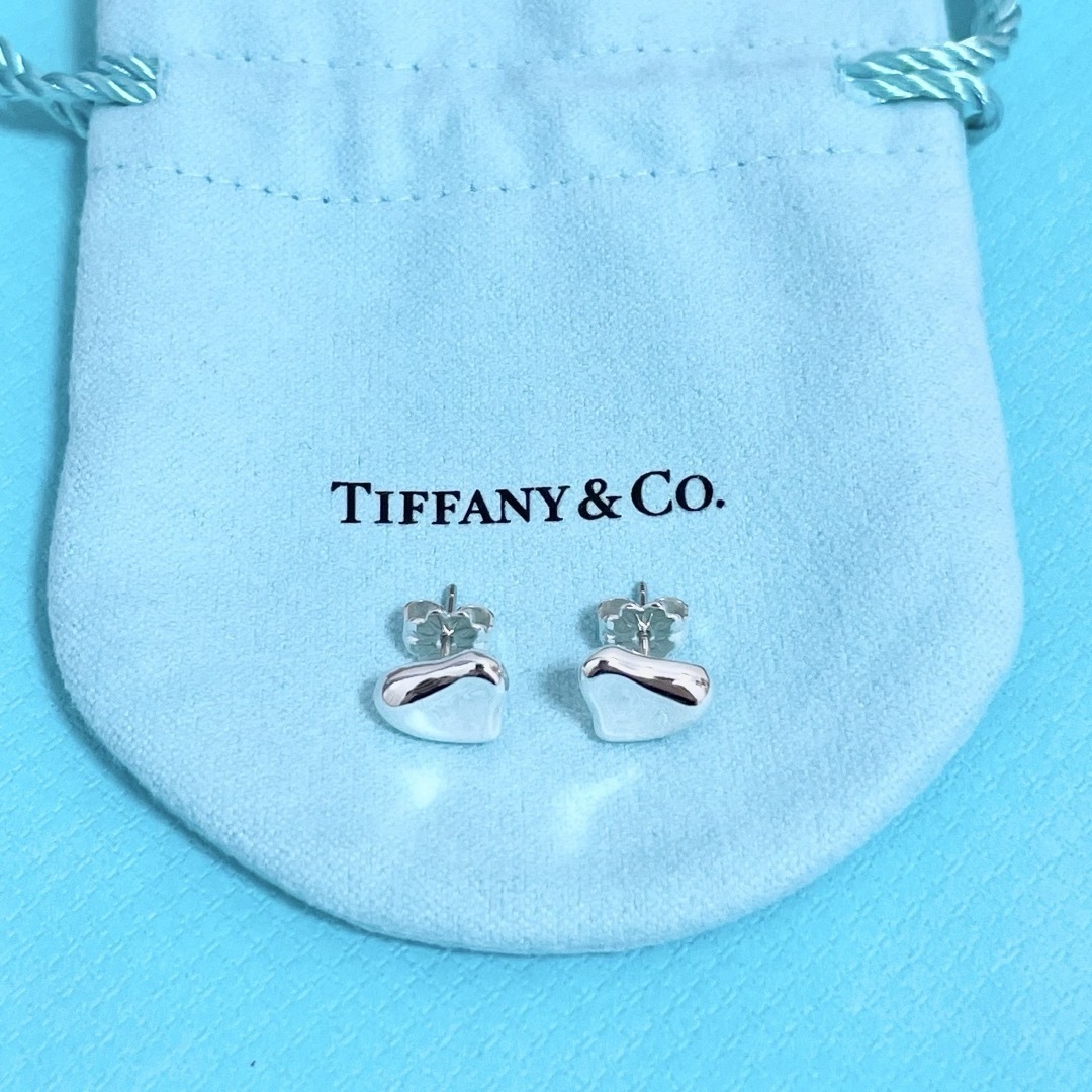 【美品】Tiffany & Co. フルハート ピアス スターリングシルバー