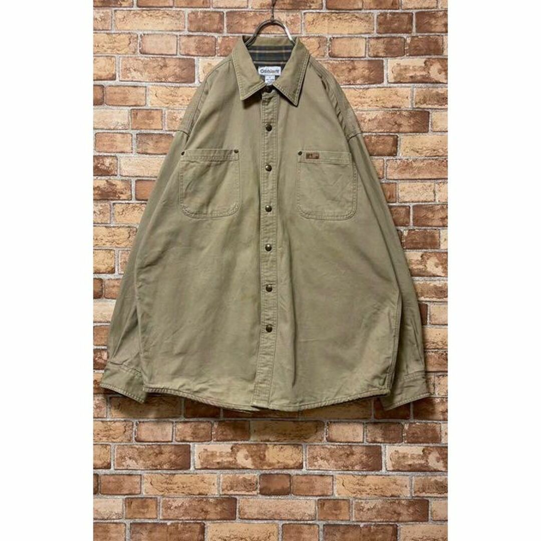 carhartt - カーハート ダック地 シャツ 肉厚 ビッグシルエット