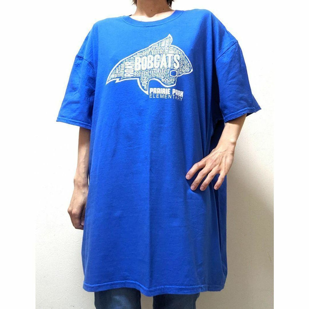 即購入OK】VINTAGE 半袖Tシャツ サイズ3XL ブルー-