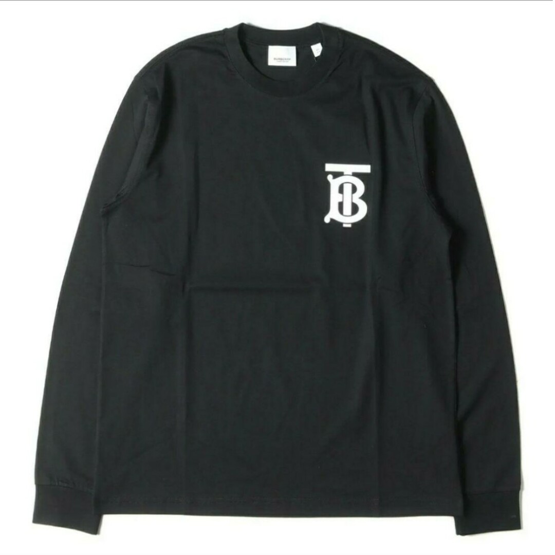 バーバリー BURBERRY TBロゴ ロンT 黒 美品-