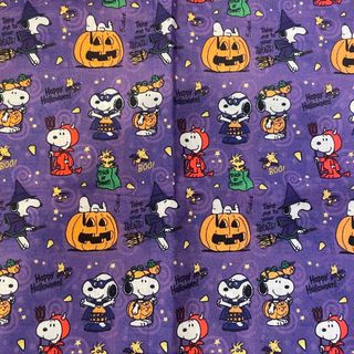 スヌーピー(SNOOPY)のSALE‼️スヌーピー❤️ハロウィン🎃生地【E】(生地/糸)