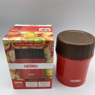 サーモス(THERMOS)のサーモス　スープジャー　フードコンテナー　500ml 赤　レッド(弁当用品)
