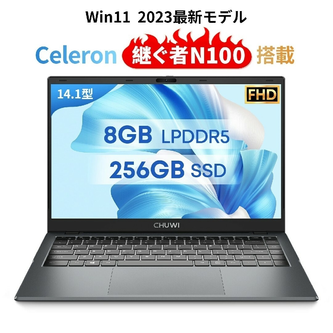 CHUWI(ツーウェイ)の新品 Win11 14インチCHUWI GemiBookXPro8GB256GB スマホ/家電/カメラのPC/タブレット(ノートPC)の商品写真