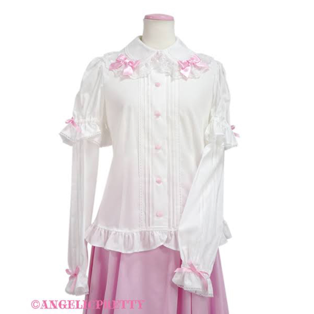Angelic Pretty シンプルピンタック付け袖ブラウストップス