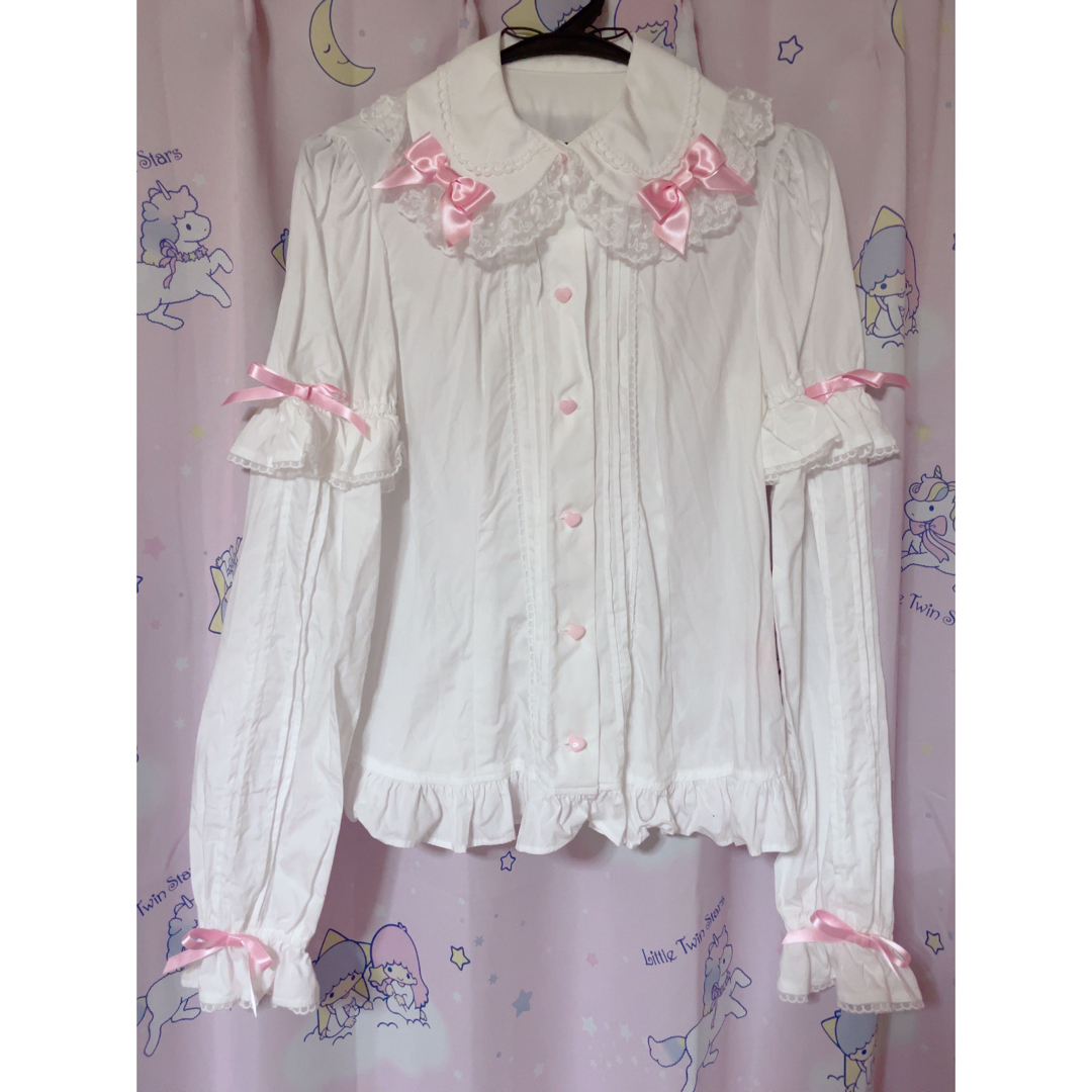 Angelic Pretty シンプルピンタック付け袖ブラウス