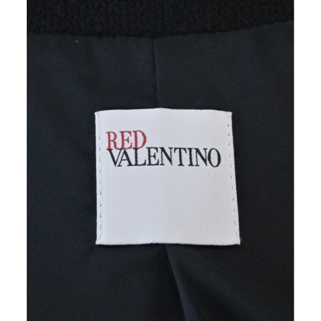 RED VALENTINO(レッドヴァレンティノ)のRED VALENTINO ノーカラージャケット 40(M位) 黒 【古着】【中古】 レディースのジャケット/アウター(ノーカラージャケット)の商品写真