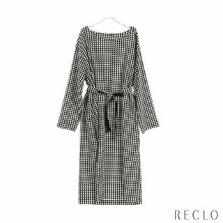 ウィークエンドマックスマーラ(Weekend Max Mara)の ワンピース 総柄 ブラック ホワイト(ひざ丈ワンピース)