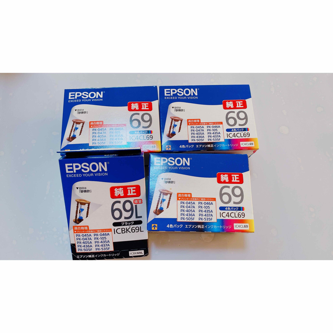 EPSON 純正 新品 インク ICBK69L IC4CL69 4個セット