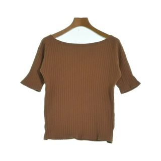 メゾンドベージュ(MAISON DE BEIGE)のMaison de Beige Tシャツ・カットソー 9(M位) 茶 【古着】【中古】(カットソー(半袖/袖なし))