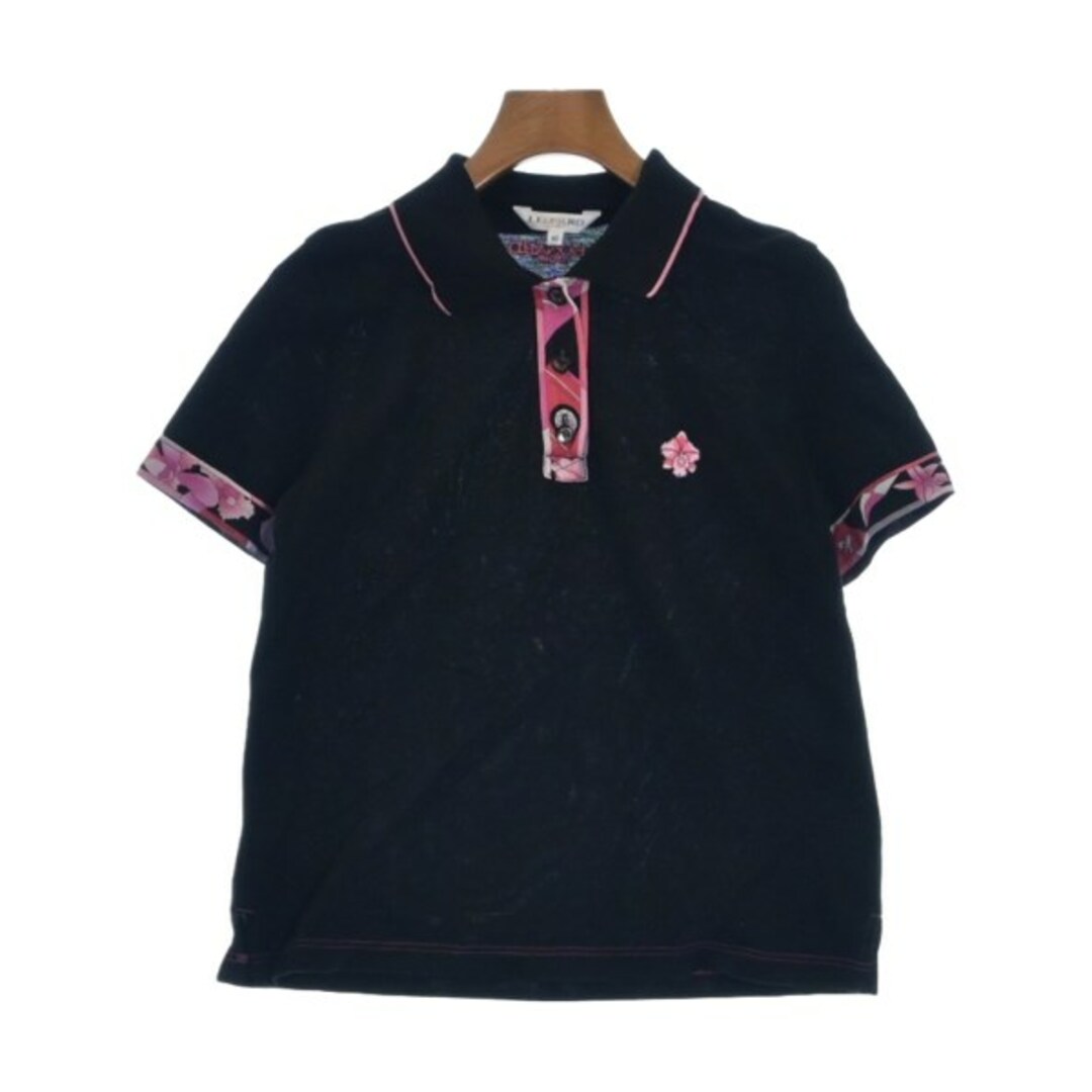 LEONARD SPORT レオナール　スポーツ ポロシャツ 40(M位) 黒