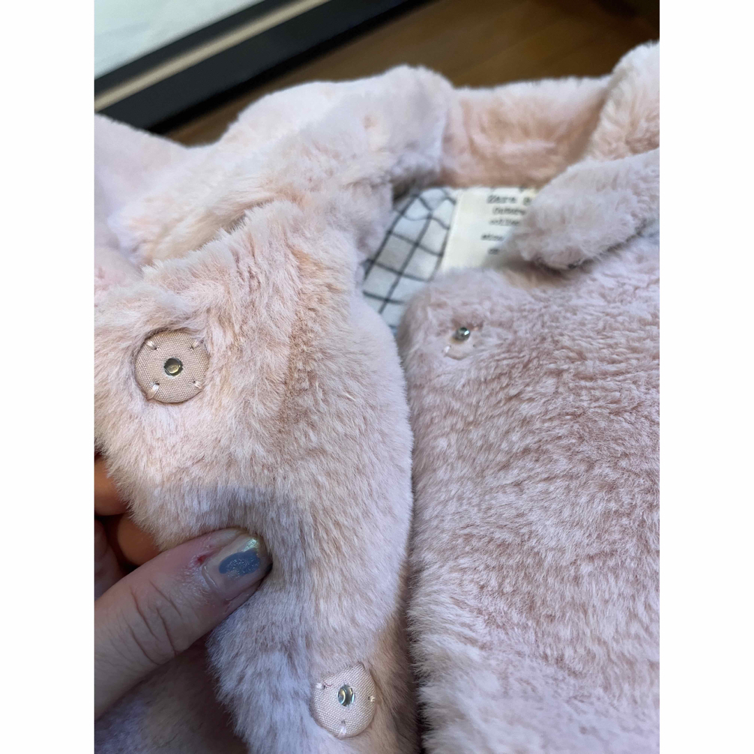 ZARA KIDS(ザラキッズ)のZARA baby ザラ ベビー ファーコート アウター 80 キッズ/ベビー/マタニティのキッズ服女の子用(90cm~)(ジャケット/上着)の商品写真