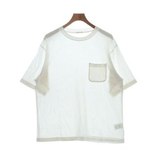 コモリ(COMOLI)のCOMOLI コモリ Tシャツ・カットソー 2(M位) 白 【古着】【中古】(Tシャツ/カットソー(半袖/袖なし))