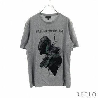 エンポリオアルマーニ(Emporio Armani)の Tシャツ フロッキープリント コットン グレー マルチカラー(Tシャツ/カットソー(半袖/袖なし))