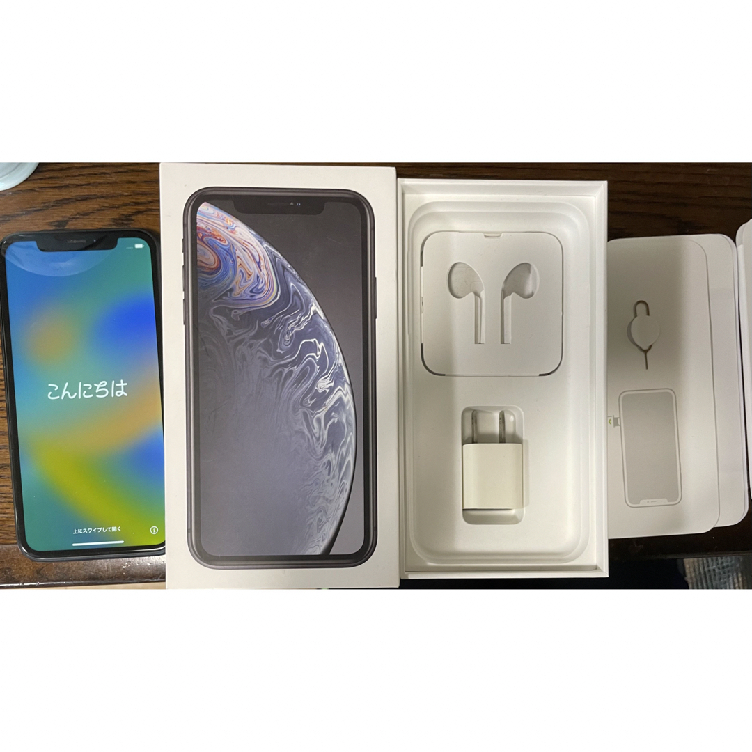 iPhone - iPhone XR Black 256 GB SIMフリー 箱付きの通販 by あいたろ
