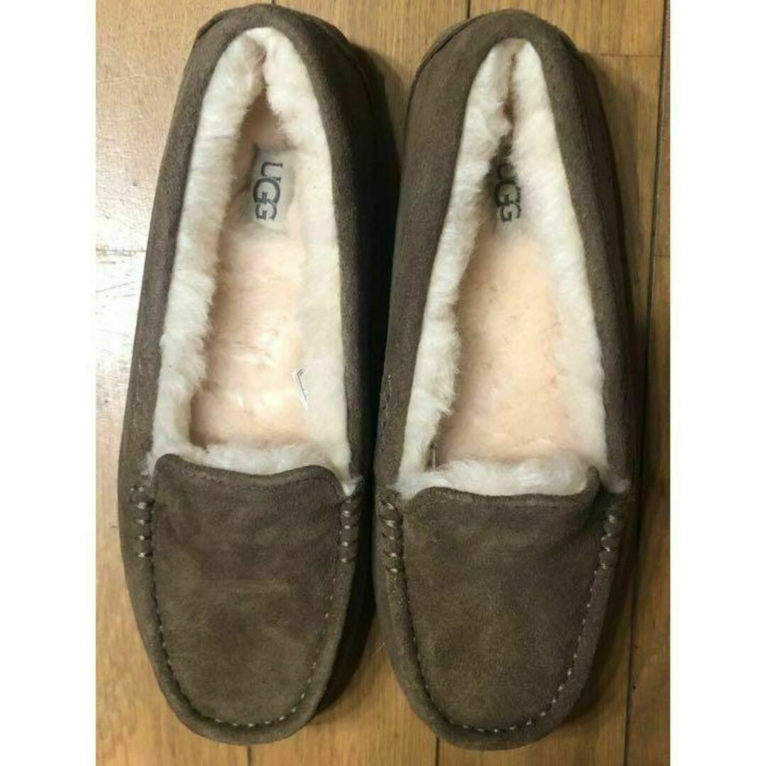 25cm　新品　UGG　モカシン　アンスレー　ANSLEY　ヒッコリーサンド