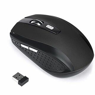 ワイヤレスマウス 無線 1200DPI 2.4GHz ゲーミングマウス（黒）(PC周辺機器)