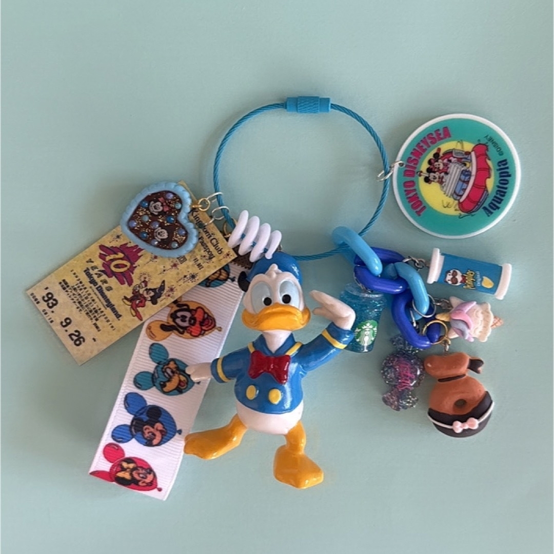 Disney(ディズニー)のじゃらじゃらキーホルダー🐥ここからの眺めは最高なんだよ🐣 ハンドメイドのアクセサリー(キーホルダー/ストラップ)の商品写真