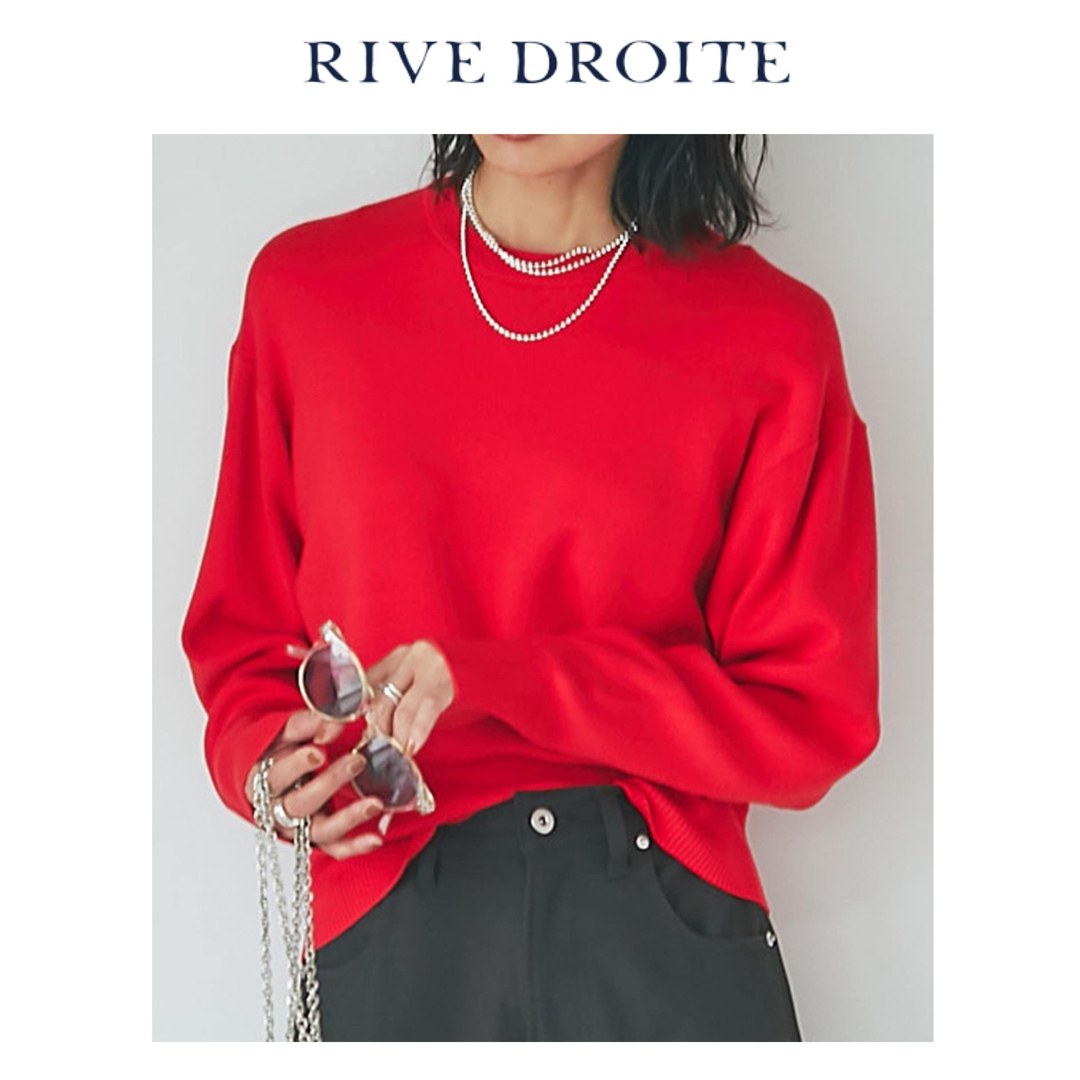 今季　新品　RIVE DROITE リヴドロワ　ニットスエット　レッド　赤