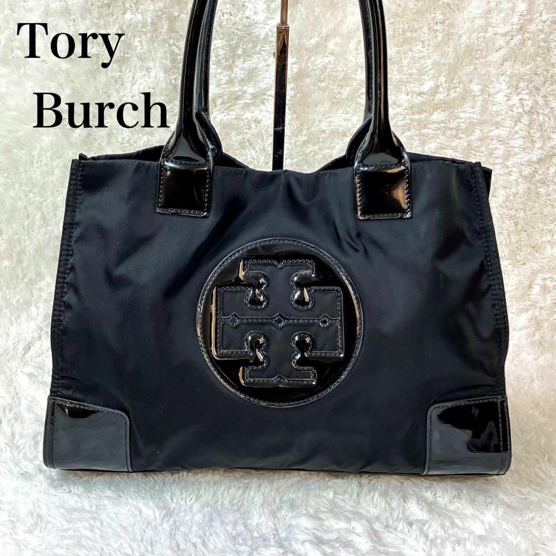 TORY BURCH エラナイロントートバッグ ブラック-