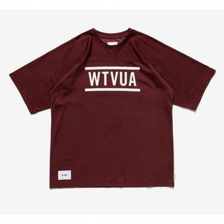 ダブルタップス(W)taps)の【バーガンディ/L】23AW Wtaps QB /tシャツ(Tシャツ/カットソー(半袖/袖なし))