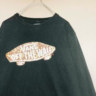 ヴァンズ(VANS)のVANS バンズ アニマル レオパード 豹柄ロゴ バックロゴ ロンT(Tシャツ(長袖/七分))