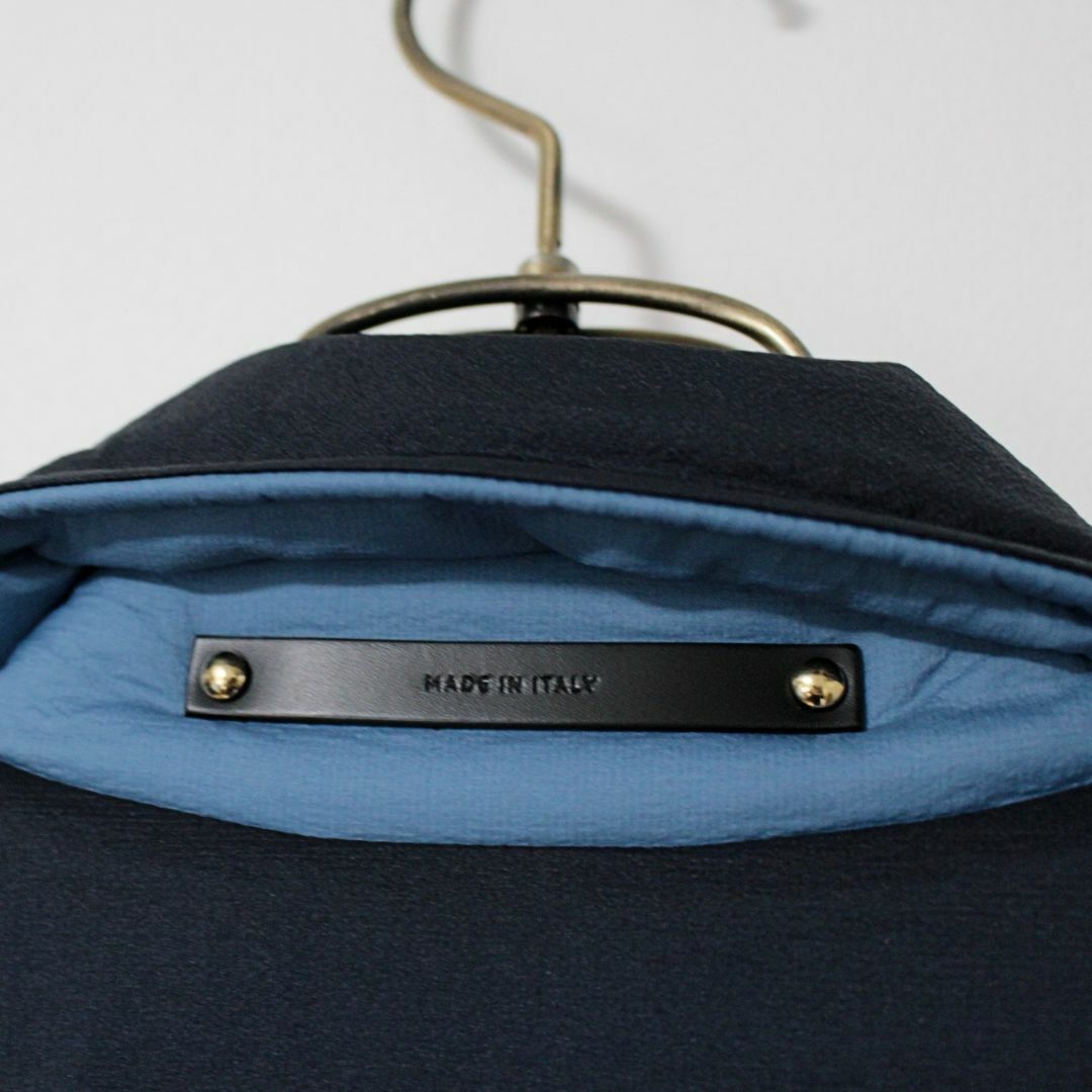新品 ポールスミス イタリア製 リバーシブル 中綿ベンチコート 大きめS 紺青系