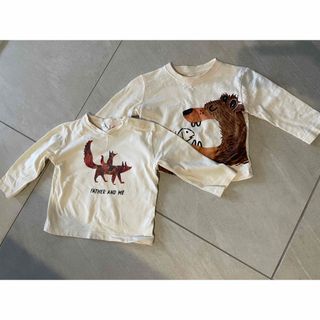 ザラキッズ(ZARA KIDS)のZarakids  長そでTシャツ　2点セット(Tシャツ/カットソー)