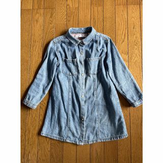 ザラ(ZARA)のB310★ザラ ベイビー ZARA BABY デニムワンピース 3-4歳 104(ワンピース)