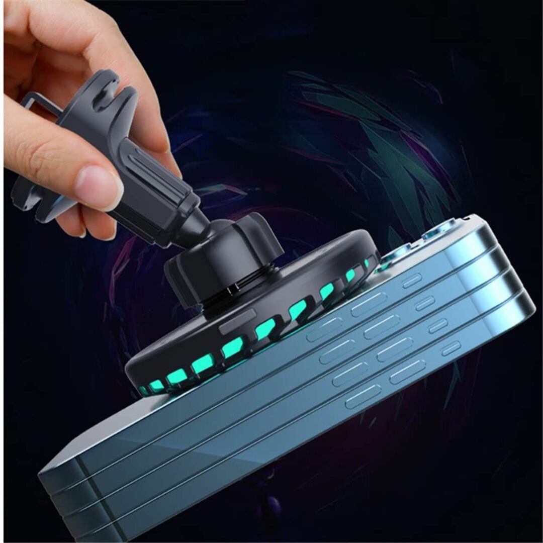 【色:ブラック】AUSTYLCO LEDイルミネーション 磁気ワイヤレス充電 車 5