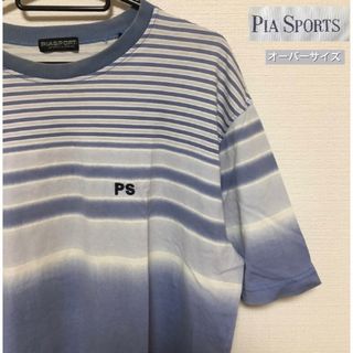 美品 VINTAGE PIA SPORTS 刺繍 ワッペン ワイド デニム