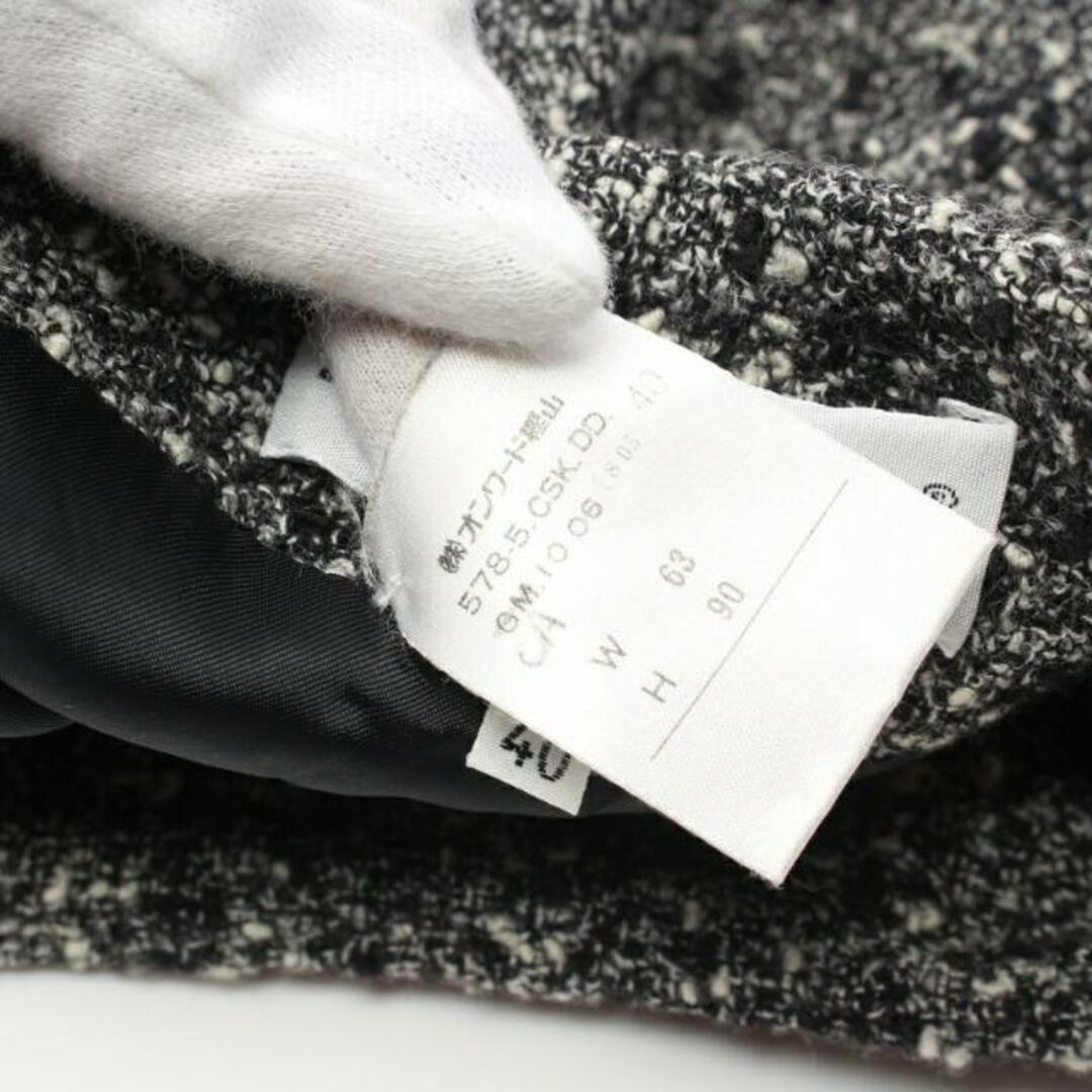 DOLCE&GABBANA(ドルチェアンドガッバーナ)の ミニ スカート ウール ブラック ホワイト レディースのスカート(ミニスカート)の商品写真