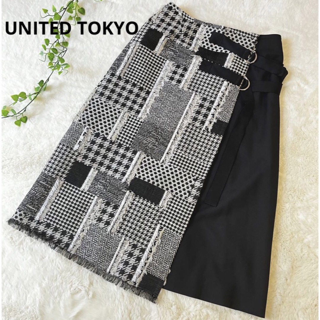 united tokyo ジャガードラップスカート